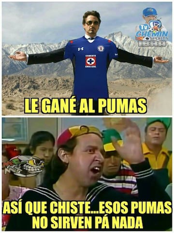 Los mejores 20 mermes del Pumas vs Cruz Azul