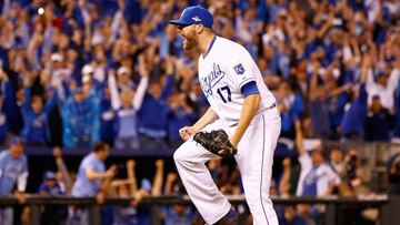 Wade Davis fue vital para el t&iacute;tulo logrado por Kansas City Royals en 2015 sobre los New York Mets.