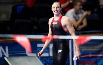 Ha logrado seis títulos en los Europeos de piscina corta de Copenhague. Ella y su marido y entrenador Shane Tusup forman un equipo histórico.