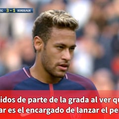 La afición del PSG no está conforme: hubo pitos a Neymar al tirar el penalti