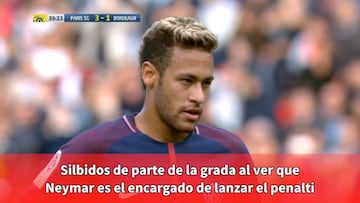 La afición del PSG no está conforme: hubo pitos a Neymar al tirar el penalti