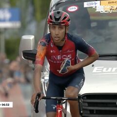 Así fue la dura caída de Egan Bernal en Hungría