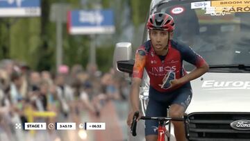 Así fue la dura caída de Egan Bernal en Hungría