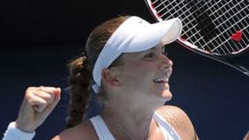 <strong>A SEMIFINALES, POR FIN.</strong> Con absoluta superioridad, Hantuchova logró acceder a semifinales de un Grand Slam por primera vez en su carrera.