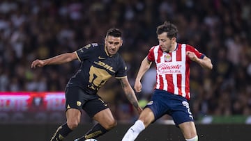 América, Monterrey, Tigres and Chivas have already qualified for the ‘liguilla’, but there is lots to play for elsewhere. 

<br><br>

(I-D), Eduardo Salvio de Pumas y Alan Mozo de Guadalajara  durante el partido Pumas UNAM vs Guadalajara , Correspondiente a la Jornada 08 del Torneo Clausura 2023 de la Liga BBVA MX, en el Estadio Olimpico Universitario, el 18 de Febrero de 2023.