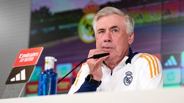 03/12/24 RUEDA DE PRENSA DE CARLO ANCELOTTI TRAS EL ENTRENAMIENTO DEL REAL MADRID EN VALDEBEBAS