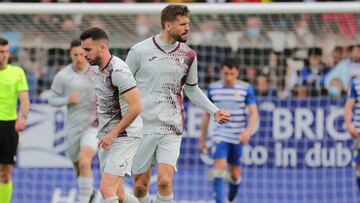 Fernando Llorente celebra su gol en Ponferrada.