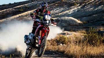 Joan Barreda con la Honda en Andaluc&iacute;a.