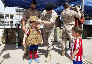 El Atleti celebra el Día del Niño en el Metropolitano