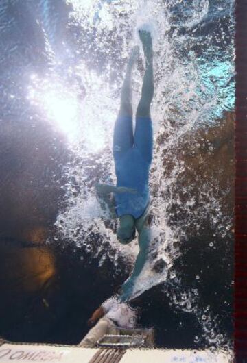 Katinka Hosszu durante la prueba de 400m individual femenino