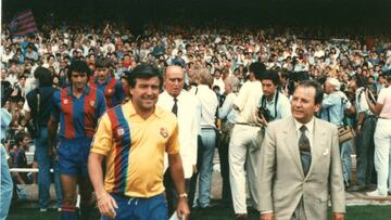 Terry Venables con José Luis Nuñez.