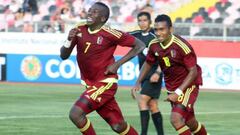 La selección de Venezuela durante el Sudamericano sub 17 de 2017.