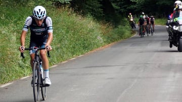 Alessandro Fancellu, durante una prueba con el Kometa Cycling Team sub-23.