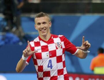 0-2. Perisic celebra el segundo gol.