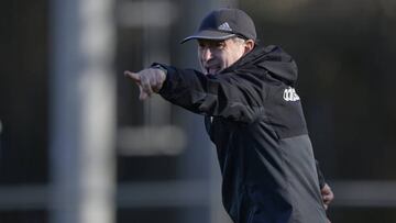 Anquela, entrenador del Oviedo.