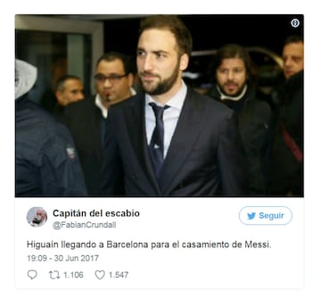 Los memes de la boda de Messi y Antonella