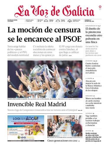 Las portadas de la prensa tras la final de Champions