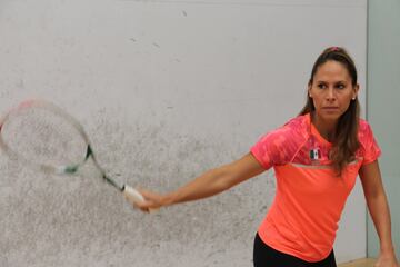 Samantha Terán, multimedallista en squash para México. En Barranquilla 2018 conquistó dos medallas, una de oro y una plata.