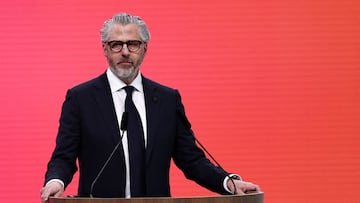 FILE PHOTO: Milano Cortina 2026 Winter Olympics - 145th IOC Session - Auditorium MPC, Milan, Italy - February 3, 2026 Casey Wasserman, chairman of the Los Angeles Organizing Committee for the 2028 Olympic and Paralympic Games during the 145th IOC Session REUTERS/Guglielmo Mangiapane/File Photo