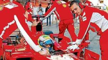 <b>FINAL FELIZ. </b>Massa logró un tiempo estratosférico sobre el asfalto de Montmeló.