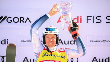 Kristoffersen, doblete en Kranjska Gora; Brignone gana en Kvitfjell
