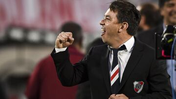 El técnico compareció en sala de prensa tras el triunfo de River ante Boca en el Superclásico y se mostró satisfecho con todo excepto con el resultado.