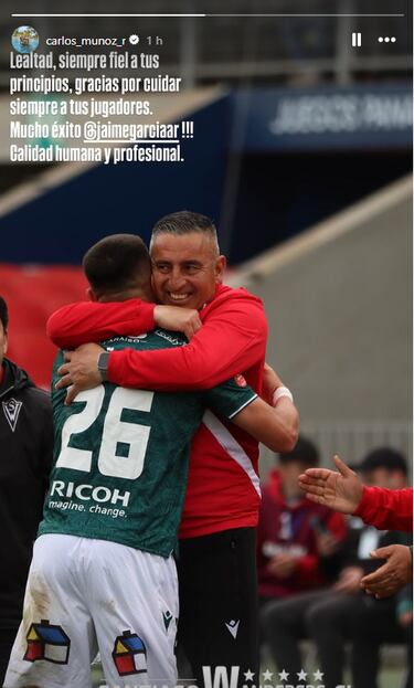 Muñoz expande la crisis en Wanderers y despide así a Jaime García: “Lealtad, siempre fiel...”