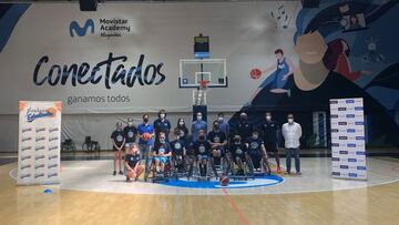 El ESTUCAMP de baloncesto en silla de ruedas del Movistar Estudiantes, en marcha.