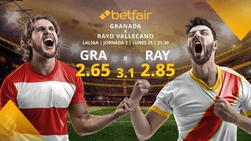 Granada CF vs. Rayo Vallecano: horario, TV, estadísticas, clasificación y pronósticos