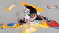 La escaladora iraní compitió el pasado 16 de octubre en Seúl, Corea del Sur, en escalada deportiva sin velo. Según las declaraciones de la deportista fue un hecho "involuntario" pero se teme que a su regreso al país sea encarcelada. 
