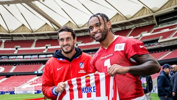 Las imágenes del encuentro entre el Atlético y Miami Dolphins