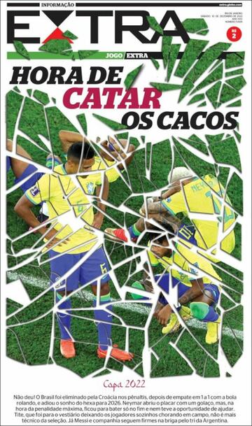 ‘Acabó el baile’, ‘Caos’... las portadas tras el fracaso de Brasil