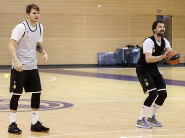 Sergio Llull y Luka Doncic. 