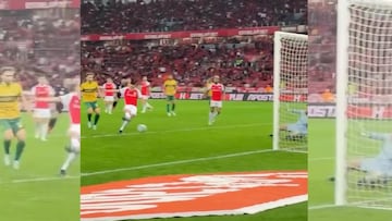 El gol de Borré para la goleada de Inter ante Cuiabá