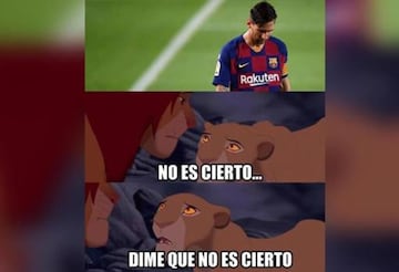 Los mejores memes del "Messi se queda": le dan con todo a él y al Barcelona