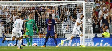 2-0. Benzema marcó el segundo gol.
