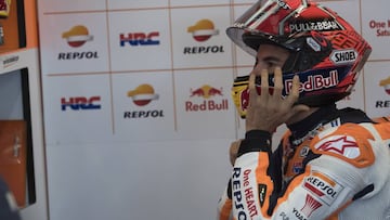 Marc Marquez en Silverstone.