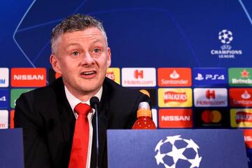 Ole Gunnar Solskjaer speaks to the media ahead of Manchester United's Champions League Quarter Final First Leg match against Barcelona.