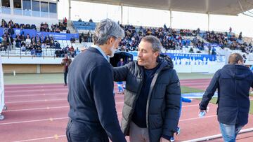 Óscar Cano lamentó el empate del San Fernando ante el Deportivo.