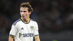 Brenden Aaronson of Leeds United during a pre-season friendly between Leeds United and Crystal Palace at Optus Stadium on July 22, 2022 in Perth, Australia.