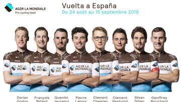 El equipo del Ag2r para la vuelta.