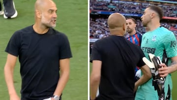 Guardiola’s brutal meltdown at Crystal Palace goalkeeper after FA Cup defeat