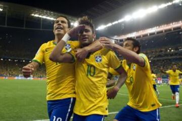 Neymar es el jugador más caro entre los 23 de Brasil. Su pase tiene un valor de mercado de 90 millones de dólares.