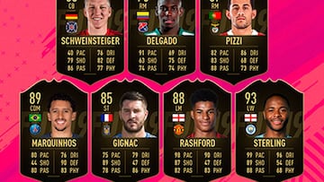 TOTW 42 de FIFA 19 Ultimate Team con Sterling y Marquinhos