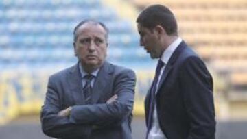 <b>EN EL ALAMBRE. </b>Juan Carlos Garrido podría tener contadas las horas como técnico del Villarreal.