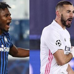 Duván - Benzema, un duelo de Champions parejo en números