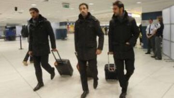 LLEGADA DEL ATLETICO DE MADRID A LA REPUBLICA CHECA PARA ENFRENTARSE EN LA EUROPA LEAGUE AL PLZEN.