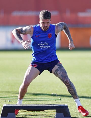 De Paul durante el entrenamiento.