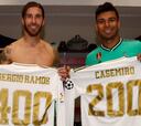 Ramos suma su victoria 400 de blanco y Casemiro su partido 200