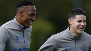 Carlo Ancelotti, DT del Everton, habló en rueda de prensa y confirmó que Yerry Mina se encuentra recuperado y señaló que busca socio para James Rodriguez